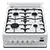 BEKO EDG507W 50cm Twin Cavity Gas Cooker with Gas Hob