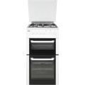 BEKO BCDVG505W Gas Cooker White with Double Oven and 4 Burner Hob