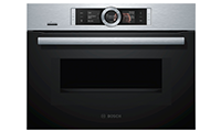 BOSCH CMG676BS6B Built In Compact Electric Single Oven with Microwave Function 