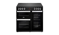 Belling 90E 90cm electric range cooker with 5 zone ceramic hotplate,
