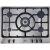 Belling GHU70GCMK2 70cm Gas Hob with 5 Zones including Wok Burner and Cast Iron Supports in Stainless Steel