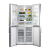 CDA PC88SS US Style Side by Side Fridge Freezer with A+ Energy Rating - Silver. Freestanding