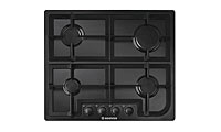 Hoover HGH64SCB Gas Hob with Cast Iron Pan Supports.Ex-Display