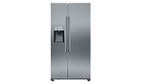 SIEMENS KA93DVIFPG American-Style side by side Fridge Freezer, A+ Energy Rating, Silver - Plumbed