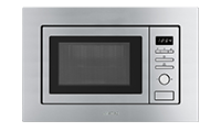 Smeg FMI017X Built In Microwave With Grill - Stainless Steel