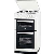 Zanussi ZCG563FW 50cm Wide Gas Cooker with Double Oven