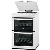 Zanussi ZCG661GWC 60cm Wide Gas Cooker with Double Oven
