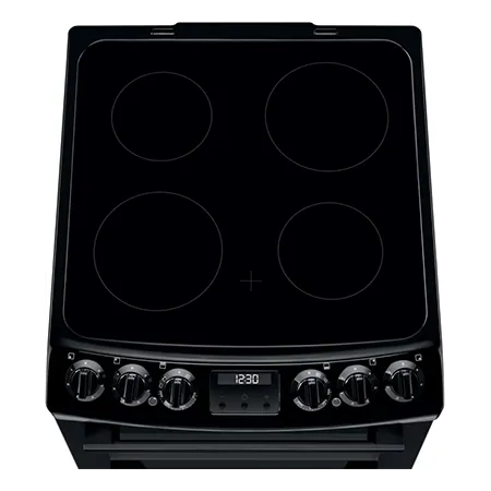 AEG CCX1530ACB 55cm Freestanding Ceramic Electric Cooker with Double Oven, Black