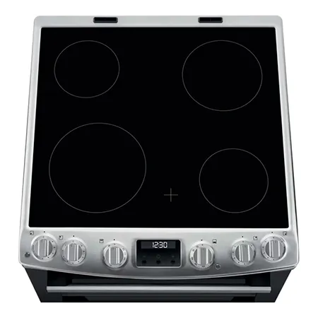 AEG CCX6540ACM Freestanding Ceramic Electric Cooker with Double Oven, Stainless Steel