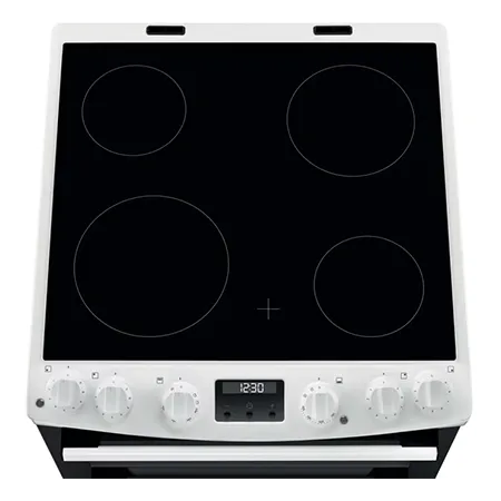 AEG CCX6540ACW Freestanding Ceramic Electric Cooker with Double Oven, White