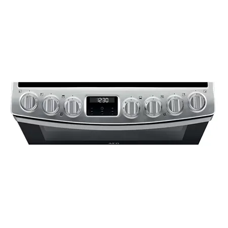 AEG CIB6734ACM Freestanding Induction Electric Cooker with Double Oven, Stainless Steel