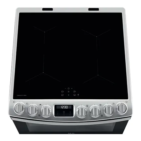 AEG CIB6734ACM Freestanding Induction Electric Cooker with Double Oven, Stainless Steel