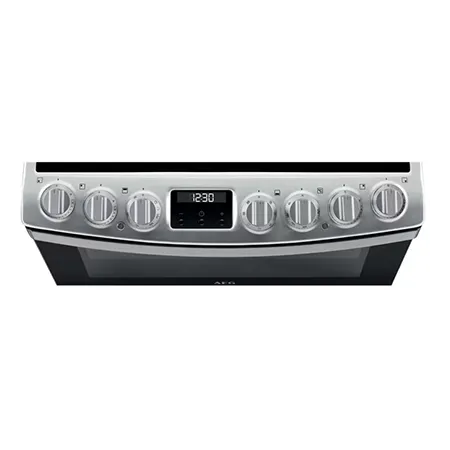 AEG CIB6743ACM Freestanding Induction Electric Cooker with Double Oven, Stainless Steel