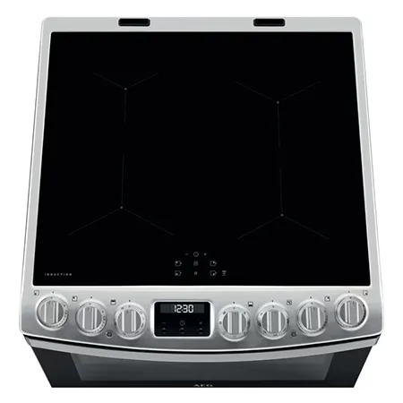 AEG CIB6743ACM Freestanding Induction Electric Cooker with Double Oven, Stainless Steel