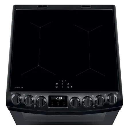 AEG CIB6743MCB Freestanding Induction Electric Cooker with Double Oven, Matt Black
