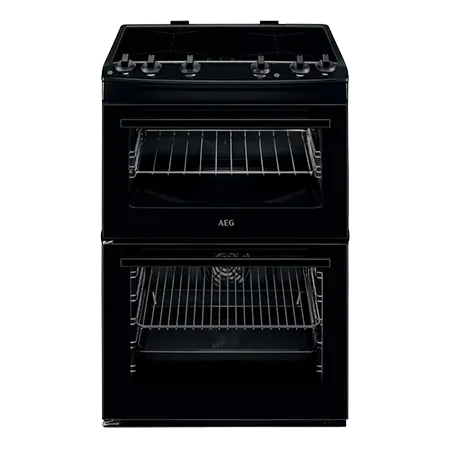 AEG CIX6500ABB Freestanding Induction Electric Cooker with Double Oven, Black