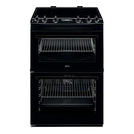AEG CIX6540ACB Freestanding Induction Electric Cooker with Double Oven, White