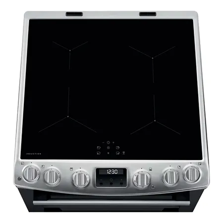 AEG CIX6540ACM Freestanding Induction Electric Cooker with Double Oven, Stainless Steel