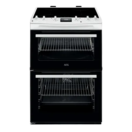 AEG CIX6540ACW Freestanding Induction Electric Cooker with Double Oven, White