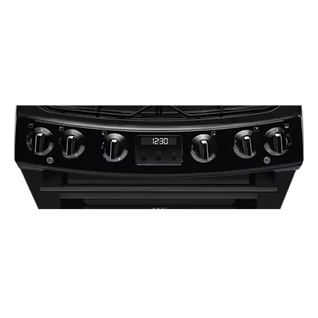 AEG CKX6540ACB Freestanding Dual Fuel Cooker with Double Oven, Black