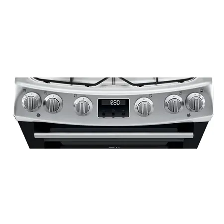 AEG CKX6540ACM Freestanding Dual Fuel Cooker with Double Oven, Stainless Steel