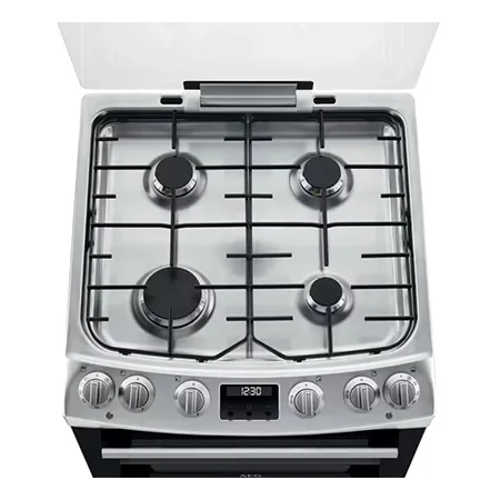 AEG CKX6540ACM Freestanding Dual Fuel Cooker with Double Oven, Stainless Steel