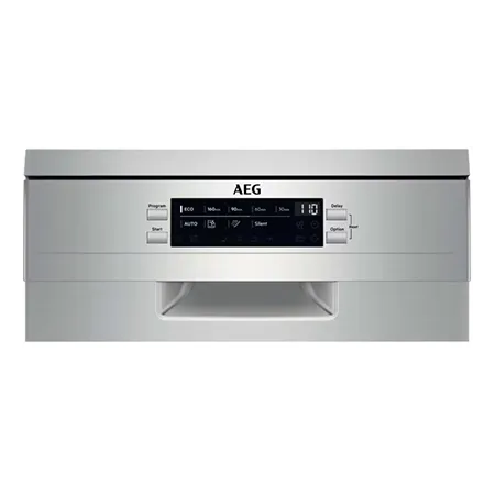 AEG FFB73527ZM Freestanding Slim 45cm Dishwasher, Stainless Steel