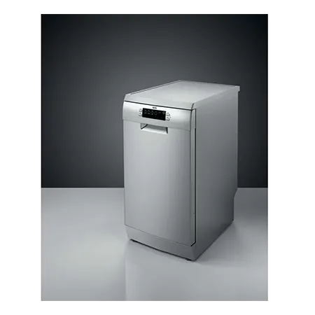 AEG FFB73527ZM Freestanding Slim 45cm Dishwasher, Stainless Steel