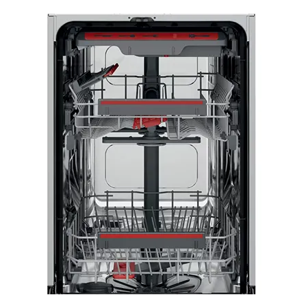 AEG FFB73527ZM Freestanding Slim 45cm Dishwasher, Stainless Steel