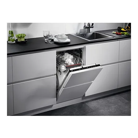 AEG FSB73427Z 45cm Fully Built in Slimline Dishwasher, Black