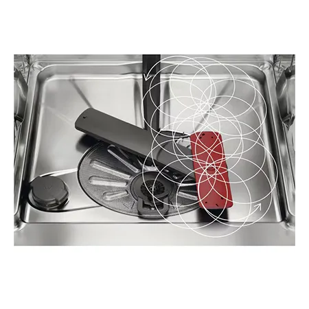 AEG FSE74507Z 45cm Fully Built in Slimline Dishwasher, Black
