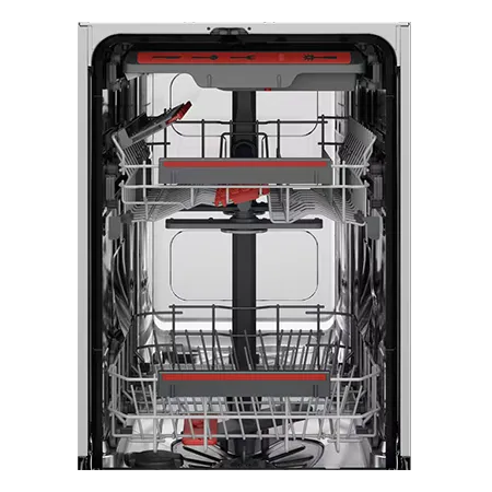 AEG FSE74507Z 45cm Fully Built in Slimline Dishwasher, Black