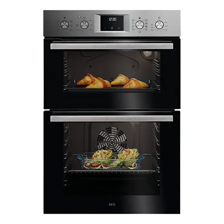 AEG GU5CP20M Built in Multifunction Electric double oven -stainless steel