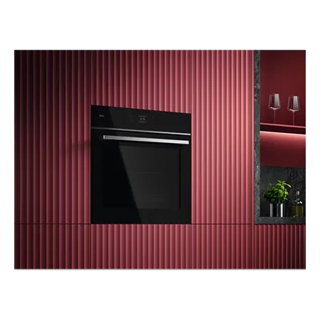 AEG GX7PB63FSB 59.6cm Built in Electric Single Oven - Gloss Black