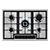 AEG HGB75420YM 75cm Gas Hob - Stainless Steel