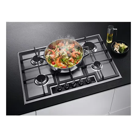 AEG HGB75420YM 75cm Gas Hob - Stainless Steel