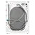 AEG LX6WG74634BI Built in 7 kg Washer Dryer