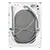 AEG LX6WG84634BI Built In Washer Dryer 8kg /4kg  1400rpm, White