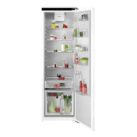 AEG NSK7D181EC Built In Larder Fridge, Fixed Hinge