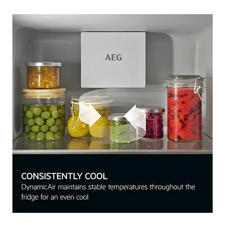 AEG NSK7D181EC Built In Larder Fridge, Fixed Hinge