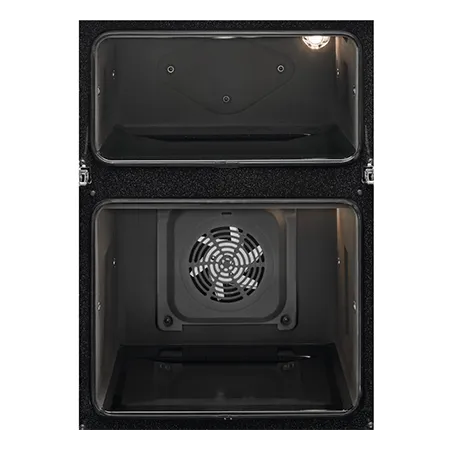 AEG OU5CP40B Built In Electric Double Oven, Black Stainless Steel