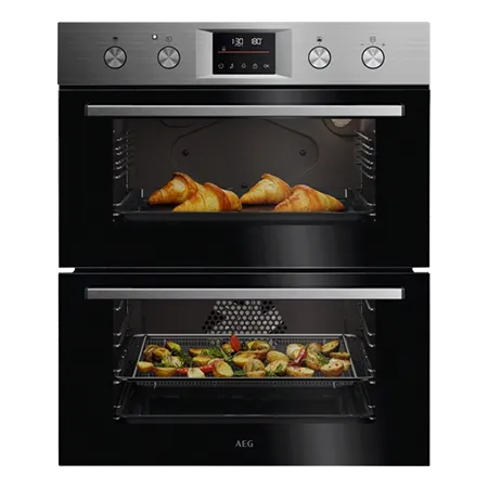 AEG OU5CU40M Built Under Electric Double Oven, Stainless Steel