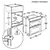 AEG OU5NP20B 66L Double Built In Oven - Black