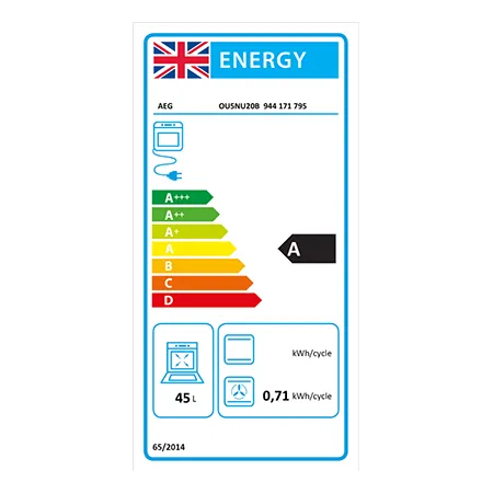 AEG OU5NU20B Built Under Electric Double Oven, Black