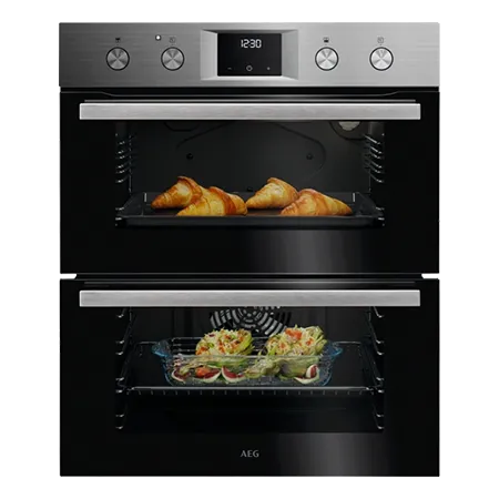 AEG OU5NU20M Built Under Electric Double Oven, Stainless Steel