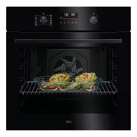 AEG OU5PB40XK 59.6cm Built In Electric Single Oven - Black
