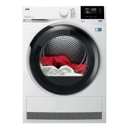 AEG TR818P4B Freestanding Heat Pump Tumble Dryer, 9kg, White