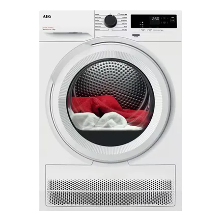 AEG TXH508A4R Freestanding Heat Pump Tumble Dryer, 8kg, White