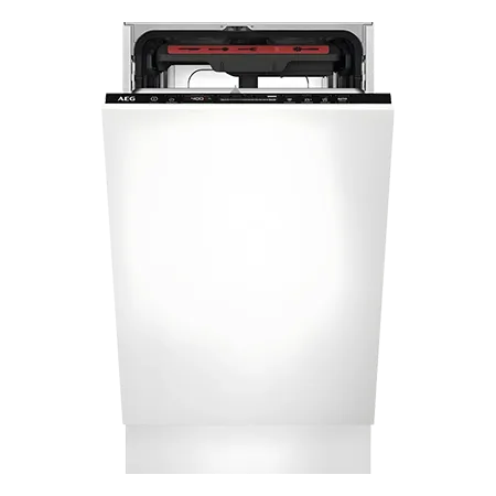 AEG FSE74507Z 45cm Fully Built in Slimline Dishwasher, Black