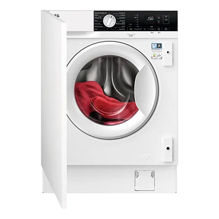 AEG LX6WG84634BI Built In Washer Dryer 8kg /4kg  1400rpm, White